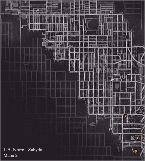 ZABYTKI - MAPA 2 - Star Map | Eksploracja | Osiągnięcia w LA Noire - L.A. Noire - poradnik do gry
