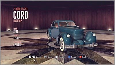 Odnajdywanie: Pojazd ten można odnaleźć podczas przemierzania dzielnicy Hollywood - Kategoria 2-Door (Pojazdy dwudrzwiowe 01-13) | Samochody w LA Noire - L.A. Noire - poradnik do gry