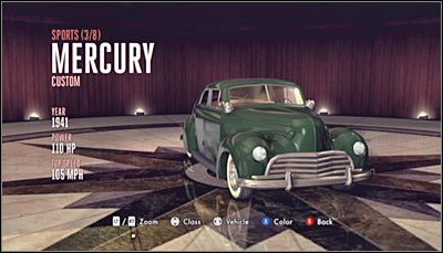 Odnajdywanie: To rzadki model, który najłatwiej jest odnaleźć przystępując do dziesiątego śledztwa (The Silk Stocking Murder) i badając parking zlokalizowany w pobliżu rezydencji państwa Maldonado - Kategoria Sports (Pojazdy sportowe) | Samochody w LA Noire - L.A. Noire - poradnik do gry