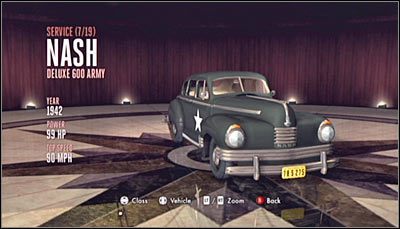 To rzadki model, który najłatwiej jest odnaleźć jadąc na południe drogą Van Ness Avenue (zachodnia część mapy) - Kategoria Service (Pojazdy użytkowe 01-08) | Samochody w LA Noire - L.A. Noire - poradnik do gry