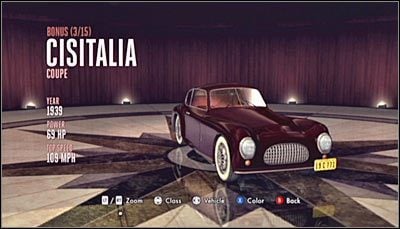 Odnajdywanie: Pojazd ten można odnaleźć w garażu zlokalizowanym w pokazanym na poniższym screenie miejscu - Kategoria Bonus (Pojazdy bonusowe 01-07) | Samochody w LA Noire - L.A. Noire - poradnik do gry