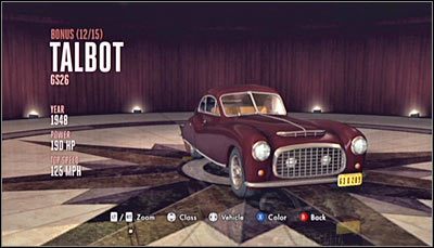 Odnajdywanie: Pojazd ten można odnaleźć w garażu zlokalizowanym w pokazanym na poniższym screenie miejscu - Kategoria Bonus (Pojazdy bonusowe 08-15) | Samochody w LA Noire - L.A. Noire - poradnik do gry