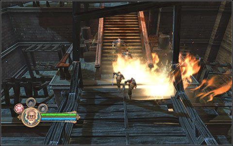 Wszystko wygląda lepiej na tle eksplozji. - Prolog - Spotkanie na północy | Prolog | Dungeon Siege III - Dungeon Siege III - poradnik do gry