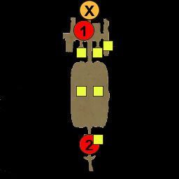 X - wyjście z kapitularza (prowadzi na szlak pielgrzymów, patrz M3) - Akt 1 - mapy | Akt 1 | Dungeon Siege III - Dungeon Siege III - poradnik do gry