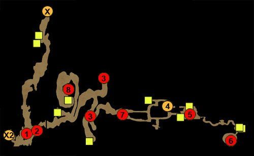 X - bioluminescencyjna jaskinia - Akt 2 - mapy | Akt 2 | Dungeon Siege III - Dungeon Siege III - poradnik do gry