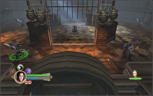 Nie należy podejmować walki z wrogiem, tylko od razu biec po książkę. - Zadanie główne - wielki kapitularz | Akt 2 | Dungeon Siege III - Dungeon Siege III - poradnik do gry