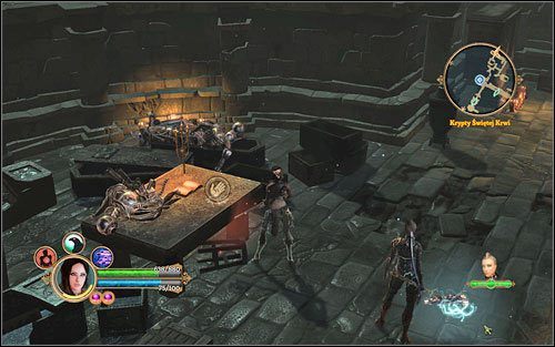 Kółko łatwo przeoczyć - jest widoczne na powyższym screenie, na stole. - Zadanie poboczne - dowody sabotażu | Akt 3 | Dungeon Siege III - Dungeon Siege III - poradnik do gry