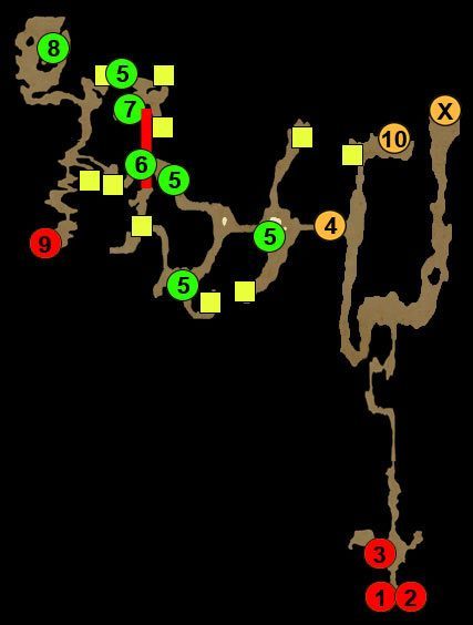 X - przejście do głębokiego szybu - Akt 4 - mapy | Akt 4 | Dungeon Siege III - Dungeon Siege III - poradnik do gry