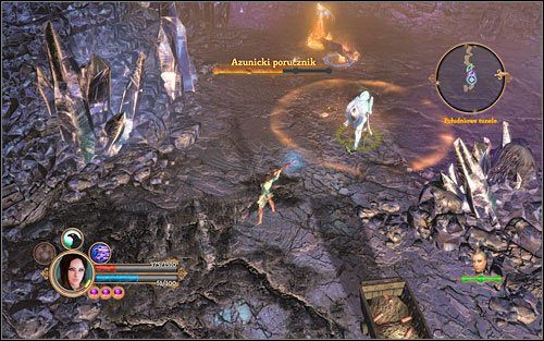 Jeżeli będziemy się trzymać od przeciwnika z daleka, nic nam nie grozi. - Zadanie główne - wróg u bram | Akt 4 | Dungeon Siege III - Dungeon Siege III - poradnik do gry