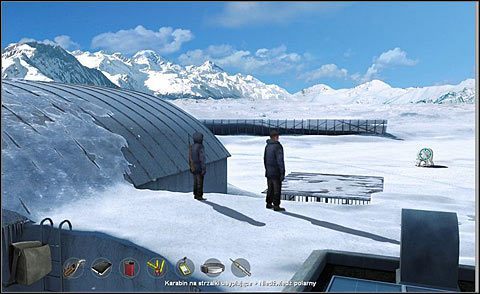 Oceniwszy sytuację, otwórz plecak i załaduj karabin igłami do usypiania - Uśpij niedźwiedzia i wykonaj standardowe czynności | Dzień 1 | Alpha Polaris - Alpha Polaris - opis przejścia - poradnik do gry