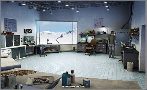 Przejdź do okapu (prawy górny róg pomieszczenia) i otwórz go - Oczyść kości | Dzień 1 | Alpha Polaris - Alpha Polaris - opis przejścia - poradnik do gry