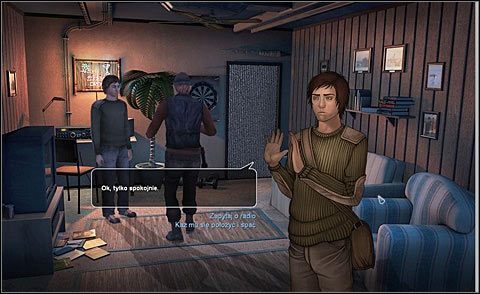 Pojawi się lunatykujący Tully i zacznie opowiadać, co mu się śni - Znajdź źródło dźwięku | Noc 1 | Alpha Polaris - Alpha Polaris - opis przejścia - poradnik do gry