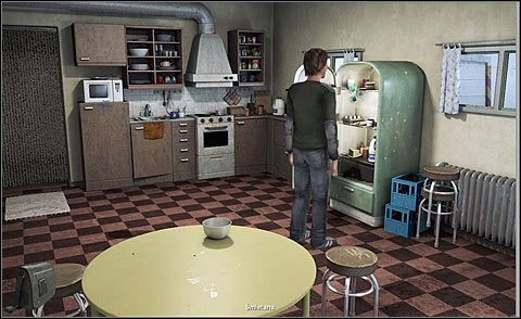 Otwórz lodówkę i z jej górnej półki wyjmij śmietanę - Bombe Alaska | Dzień i Noc 2 | Alpha Polaris - Alpha Polaris - opis przejścia - poradnik do gry