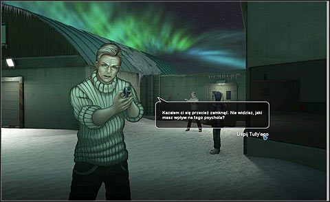 Spróbuj uspokoić Tullyego - Noc 2 - Sprawdź, kto strzelał | Dzień i Noc 2 | Alpha Polaris - Alpha Polaris - opis przejścia - poradnik do gry