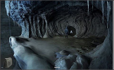 Bohater znajdzie się przed wejściem do jaskini - Poszukaj odpowiedzi w jaskini | Dzień 3 | Alpha Polaris - Alpha Polaris - opis przejścia - poradnik do gry