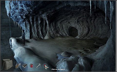 Wyjdź na zewnątrz i ponownie użyj pilota do wyciągarki, by opuścić próbnik - Poszukaj odpowiedzi w jaskini | Dzień 3 | Alpha Polaris - Alpha Polaris - opis przejścia - poradnik do gry
