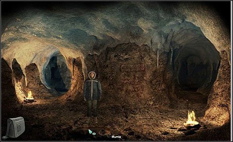 Przyjrzyj się zmumifikowanym zwłokom w dole ekranu - Poszukaj odpowiedzi w jaskini | Dzień 3 | Alpha Polaris - Alpha Polaris - opis przejścia - poradnik do gry