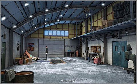 Przejdź do garażu, gdzie zauważ zdeformowany namiot Tullyego - Zorientuj się w sytuacji | Dzień 4 | Alpha Polaris - Alpha Polaris - opis przejścia - poradnik do gry