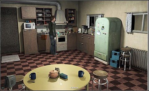 Aluminium natomiast znajdziesz w kuchni w postaci patelni z tego metalu stojącej na kuchence - Pozbądź się kości | Dzień 4 | Alpha Polaris - Alpha Polaris - opis przejścia - poradnik do gry