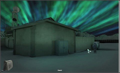 Przebudziwszy się w nocy, Rune stwierdzi, że wysiadło zasilanie - Uruchom generator | Noc 4 | Alpha Polaris - Alpha Polaris - opis przejścia - poradnik do gry