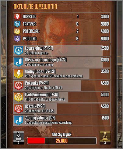 - W trakcie przechodzenia misji możemy wykonywać wyzwania, nagrodą za nie są dodatkowe punkty, dzięki którym podnosimy rangę - Poradnik do gry - Porady ogólne | FEAR 3 - F.3.A.R. - poradnik do gry