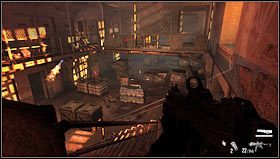 Po oczyszczeniu górnego poziomu schodzimy w dół i kontynuujemy mordowanie - Poziom 01- Więzienie | Opis przejścia | FEAR 3 - F.3.A.R. - poradnik do gry