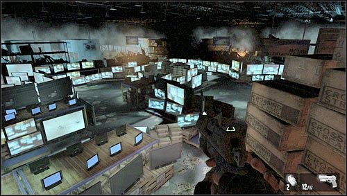 Po dwukrotnym przejściu przez drzwi oznaczone jako Exit wkroczymy to kolejnej dużej hali [#3 - Poziom 03- Sklep | Opis przejścia | FEAR 3 - F.3.A.R. - poradnik do gry