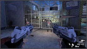 Jak tylko dostaniemy się na górę zaatakują nas przeciwnicy, w pierwszej kolejności pozbywamy się kamikaze, a następnie pozostałych kultystów - Poziom 03- Sklep | Opis przejścia | FEAR 3 - F.3.A.R. - poradnik do gry