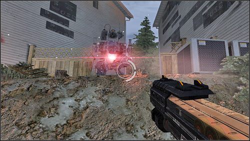 Znajdziemy na nim kilka skrzyń z karabinami oraz granatami - Poziom 04- Przedmieścia | Opis przejścia | FEAR 3 - F.3.A.R. - poradnik do gry