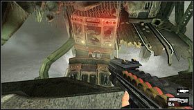 Po kilku chwilach obejrzymy strącenie helikoptera przez płonącą bestie [1] i wejdziemy poziom wyżej metolowymi schodami - Poziom 06- Most | Opis przejścia | FEAR 3 - F.3.A.R. - poradnik do gry