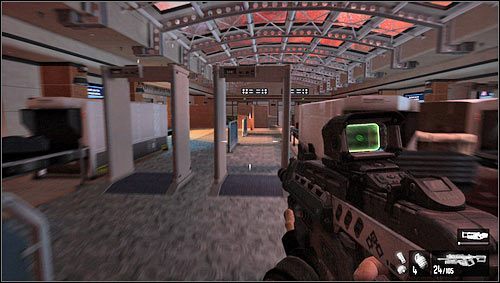 W jej towarzystwie dotrzemy do punktu rewizji pasażerów [1] - Poziom 07- Port | Opis przejścia | FEAR 3 - F.3.A.R. - poradnik do gry