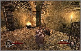 Opuść pomieszczenie, wróć do korytarza i skręć w lewo, po czym zejdź po schodach na dół [1] - Misja 3 - Inkwizycja | Opis przejścia The First Templar - The First Templar - poradnik do gry