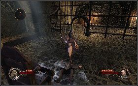 Następnie wejdź do lokacji z celami i przy pomocy drewnianej dźwignij otwórz drzwi do więzienia Marie [1] - Misja 3 - Inkwizycja | Opis przejścia The First Templar - The First Templar - poradnik do gry