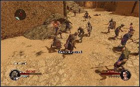 Wróć na główny plac przechodząc przez wąską uliczkę i skieruj się w stronę schodów, gdzie stocz pojedynek z kilkoma rywalami [1] - Misja 4 - Akka | Opis przejścia The First Templar - The First Templar - poradnik do gry