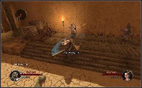 Podnieś jej zawartość, zejdź na drewnianą podłogę [1] i rusz przed siebie - Misja 4 - Akka | Opis przejścia The First Templar - The First Templar - poradnik do gry