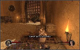 Kiedy będziesz miał chwilę czasu podejdź do drewnianego kołowrotu przy ścianie i zacznij jak najszybciej wciskać klawisz E, aby go przekręcać [1] - Misja 4 - Akka | Opis przejścia The First Templar - The First Templar - poradnik do gry