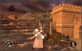 Przejdź przez plac i skieruj się w stronę schodów [1] - Misja 6 - Oblężenie Akki | Opis przejścia The First Templar - The First Templar - poradnik do gry