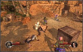 Następnie zapal pochodnię i przy jej pomocy zacznij podpalać trebusza [1] - Misja 6 - Oblężenie Akki | Opis przejścia The First Templar - The First Templar - poradnik do gry