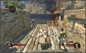 Następnie dołącz do wieśniaka stojącego na środku drogi i udaj się na trawiaste podwyższenie z lewej, gdzie w cieniu znajduje się skrzynia #46 [1] - Misja 7 - Aszkelon | Opis przejścia The First Templar - The First Templar - poradnik do gry