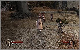 Po ich pokonaniu przestaw trzy drewniane dźwignie [1] znajdujące się na środku placu i pokonaj wszystkich wrogów, którzy będą próbowali cię zabić [2] - Misja 8 - Cytadela Aszkelonu | Opis przejścia The First Templar - The First Templar - poradnik do gry