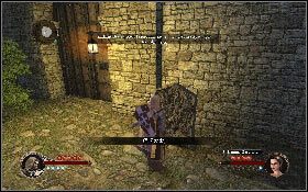 Na szczycie skręć w prawo i zakradnij się do dwóch nieprzyjaciół [1], którzy rozmawiają o jednym z braci - Misja 10 - La Rochelle | Opis przejścia The First Templar - The First Templar - poradnik do gry