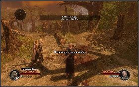 Wróć na główną drogę i pokonaj kolejne schody z łucznikami, tym razem w niektórych miejscach będziesz musiał też stawić czoła przeciwnikom [1] - Misja 11 - Gorejący las | Opis przejścia The First Templar - The First Templar - poradnik do gry