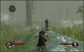 Następnie zakradnij się od tyłu do pobliskiego łucznika stojącego na wzniesieniu [1] i zabij go - Misja 12 - Bagna (1) | Opis przejścia The First Templar - The First Templar - poradnik do gry