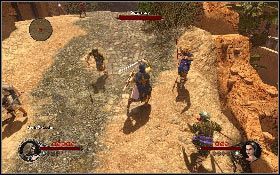 Porozmawiaj z człowiekiem stojącym z lewej strony placu - Misja 13 - Pustynna osada | Opis przejścia The First Templar - The First Templar - poradnik do gry