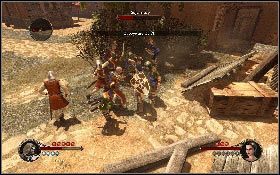 Przełącz się na drugiego bohatera a drugiemu rozkaż, aby dotarł na miejsce bitwy - Misja 13 - Pustynna osada | Opis przejścia The First Templar - The First Templar - poradnik do gry