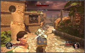 Za bramą czeka cię kolejne duże starcie z siłami wroga [1] - Misja 13 - Pustynna osada | Opis przejścia The First Templar - The First Templar - poradnik do gry