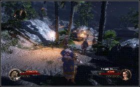 Następnie skieruj się po cichu na drogę i zabij dyskretnie dwóch strażników [1] - Misja 14 - Pustynna osada | Opis przejścia The First Templar - The First Templar - poradnik do gry