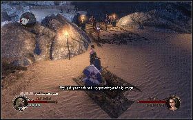 Wróć do sali z pułapkami i udaj się przejścia z lewej, a następnie wbiegnij na górę po drewnianej kładce [1] - Misja 14 - Pustynna osada | Opis przejścia The First Templar - The First Templar - poradnik do gry