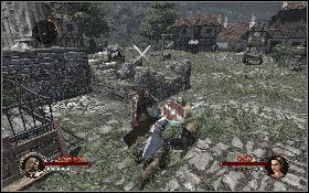 Dotrzesz na rynek po którym krążą pary wartowników [1] - Misja 17 - Obrzeża Montsegur | Opis przejścia The First Templar - The First Templar - poradnik do gry