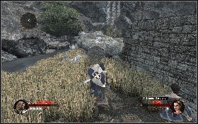 Następnie udaj się na prawo, w stronę pola zboża [1] - Misja 17 - Obrzeża Montsegur | Opis przejścia The First Templar - The First Templar - poradnik do gry